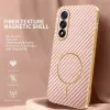 Coque arrière Phonesta Luxury Carbon Fiber avec MagSafe pour OnePlus Nord 5 - Rose 3