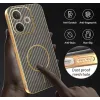 Coque arrière Phonesta Luxury Carbon Fiber avec MagSafe pour Oppo A5 Pro - Marron 6