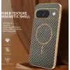 Coque arrière Phonesta Luxury Carbon Fiber avec MagSafe pour Google Pixel 10 - Marron 1