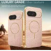 Coque arrière Phonesta Luxury Carbon Fiber avec MagSafe pour Google Pixel 10 - Rose 4