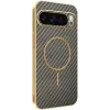 Coque arrière Phonesta Luxury Carbon Fiber avec MagSafe pour Google Pixel 10 Pro - Marron 0