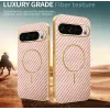 Coque arrière Phonesta Luxury Carbon Fiber avec MagSafe pour Google Pixel 10 Pro - Rose 3