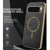 Coque arrière Phonesta Luxury Carbon Fiber avec MagSafe pour Google Pixel 10 Pro - Noir 1