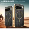 Coque arrière Phonesta Luxury Carbon Fiber avec MagSafe pour Google Pixel 10 Pro - Noir 3
