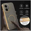 Coque arrière Phonesta Luxury Carbon Fiber avec MagSafe pour HONOR 400 - Marron 5