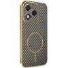 Coque arrière Phonesta Luxury Carbon Fiber avec MagSafe pour HONOR 400 Lite - Marron 0