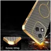 Coque arrière Phonesta Luxury Carbon Fiber avec MagSafe pour HONOR 400 Lite - Marron 6
