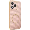 Coque arrière Phonesta Luxury Carbon Fiber avec MagSafe pour HONOR 400 Lite - Rose 0