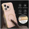Coque arrière Phonesta Luxury Carbon Fiber avec MagSafe pour HONOR 400 Lite - Rose 5