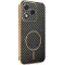 Coque arrière Phonesta Luxury Carbon Fiber avec MagSafe pour HONOR 400 Lite - Noir