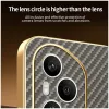 Coque arrière Phonesta Luxury Carbon Fiber avec MagSafe pour HONOR 400 Pro - Marron 7