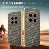 Coque arrière Phonesta Luxury Carbon Fiber avec MagSafe pour HONOR Magic7 Pro - Marron 3