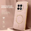 Coque arrière Phonesta Luxury Carbon Fiber avec MagSafe pour OnePlus 13R - Rose 2