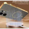 Coque arrière Phonesta Luxury Carbon Fiber avec MagSafe pour Oppo Reno13 F 4G/5G / Reno13 FS 5G - Marron 5