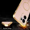 Coque arrière Phonesta Luxury Carbon Fiber avec MagSafe pour Oppo Reno13 F 4G/5G / Reno13 FS 5G - Rose 7