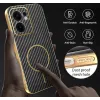 Coque arrière Phonesta Luxury Carbon Fiber avec MagSafe pour Oppo Reno13 F 4G/5G / Reno13 FS 5G - Noir 6