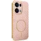 Coque arrière Phonesta Luxury Carbon Fiber avec MagSafe pour Oppo Reno13 Pro - Rose