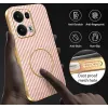 Coque arrière Phonesta Luxury Carbon Fiber avec MagSafe pour Oppo Reno13 Pro - Rose 6