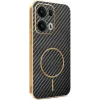 Coque arrière Phonesta Luxury Carbon Fiber avec MagSafe pour Oppo Reno13 Pro - Noir 0