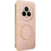 Coque arrière Phonesta Luxury Carbon Fiber avec MagSafe pour Realme 14 Pro - Rose 0