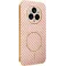 Coque arrière Phonesta Luxury Carbon Fiber avec MagSafe pour Realme 14 Pro Plus - Rose