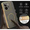 Coque arrière Phonesta Luxury Carbon Fiber avec MagSafe pour Realme GT 7 Pro - Marron 7