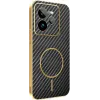 Coque arrière Phonesta Luxury Carbon Fiber avec MagSafe pour Realme GT 7 Pro - Noir 0