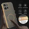 Coque arrière Phonesta Luxury Carbon Fiber avec MagSafe pour Motorola Edge 50 - Marron 6