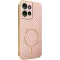 Coque arrière Phonesta Luxury Carbon Fiber avec MagSafe pour Motorola Edge 50 - Rose
