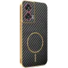 Coque arrière Phonesta Luxury Carbon Fiber avec MagSafe pour Motorola Edge 50 Fusion - Noir 0