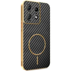 Coque arrière Phonesta Luxury Carbon Fiber avec MagSafe pour Motorola Edge 50 Pro - Noir