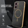 Coque arrière Phonesta Luxury Carbon Fiber avec MagSafe pour Motorola Moto G05 / Moto E15 - Noir 2
