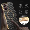 Coque arrière Phonesta Luxury Carbon Fiber avec MagSafe pour Motorola Moto G05 / Moto E15 - Noir 6