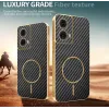 Coque arrière Phonesta Luxury Carbon Fiber avec MagSafe pour Motorola Moto G85 - Noir 4
