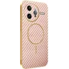 Coque arrière Phonesta Luxury Carbon Fiber avec MagSafe pour Xiaomi Poco F7 Ultra - Rose 0
