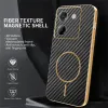 Coque arrière Phonesta Luxury Carbon Fiber avec MagSafe pour Xiaomi Poco M7 Pro - Noir 2