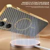 Coque arrière Phonesta Luxury Carbon Fiber avec MagSafe pour Xiaomi Poco X7 Pro - Marron 1