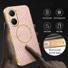 Coque arrière Phonesta Luxury Carbon Fiber avec MagSafe pour Xiaomi Poco X7 Pro - Rose 6