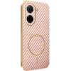 Coque arrière Phonesta Luxury Carbon Fiber avec MagSafe pour Xiaomi Redmi A5 173.4mm - Rose 0