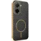 Coque arrière Phonesta Luxury Carbon Fiber avec MagSafe pour Xiaomi Redmi A5 173.4mm - Noir