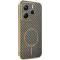 Coque arrière Phonesta Luxury Carbon Fiber avec MagSafe pour Xiaomi Redmi Note 14 4G 164.8mm - Marron