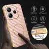 Coque arrière Phonesta Luxury Carbon Fiber avec MagSafe pour Xiaomi Redmi Note 14 4G 164.8mm - Rose 6