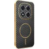 Coque arrière Phonesta Luxury Carbon Fiber avec MagSafe pour Xiaomi Redmi Note 14 Pro 4G - Noir 0