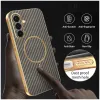 Coque arrière Phonesta Luxury Carbon Fiber avec MagSafe pour Samsung Galaxy A36 - Marron 5