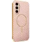 Coque arrière Phonesta Luxury Carbon Fiber avec MagSafe pour Samsung Galaxy A56 - Rose
