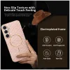 Coque arrière Phonesta Luxury Carbon Fiber avec MagSafe pour Samsung Galaxy S25 Plus/S24 Plus - Rose 2