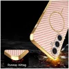 Coque arrière Phonesta Luxury Carbon Fiber avec MagSafe pour Samsung Galaxy S25 Plus/S24 Plus - Rose 6