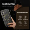 Coque arrière Phonesta Luxury Carbon Fiber avec MagSafe pour Samsung Galaxy S25 Plus/S24 Plus - Noir 2