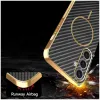 Coque arrière Phonesta Luxury Carbon Fiber avec MagSafe pour Samsung Galaxy S25 Plus/S24 Plus - Noir 6
