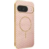 Coque arrière Phonesta Luxury Carbon Fiber avec MagSafe pour Google Pixel 9 - Rose 0